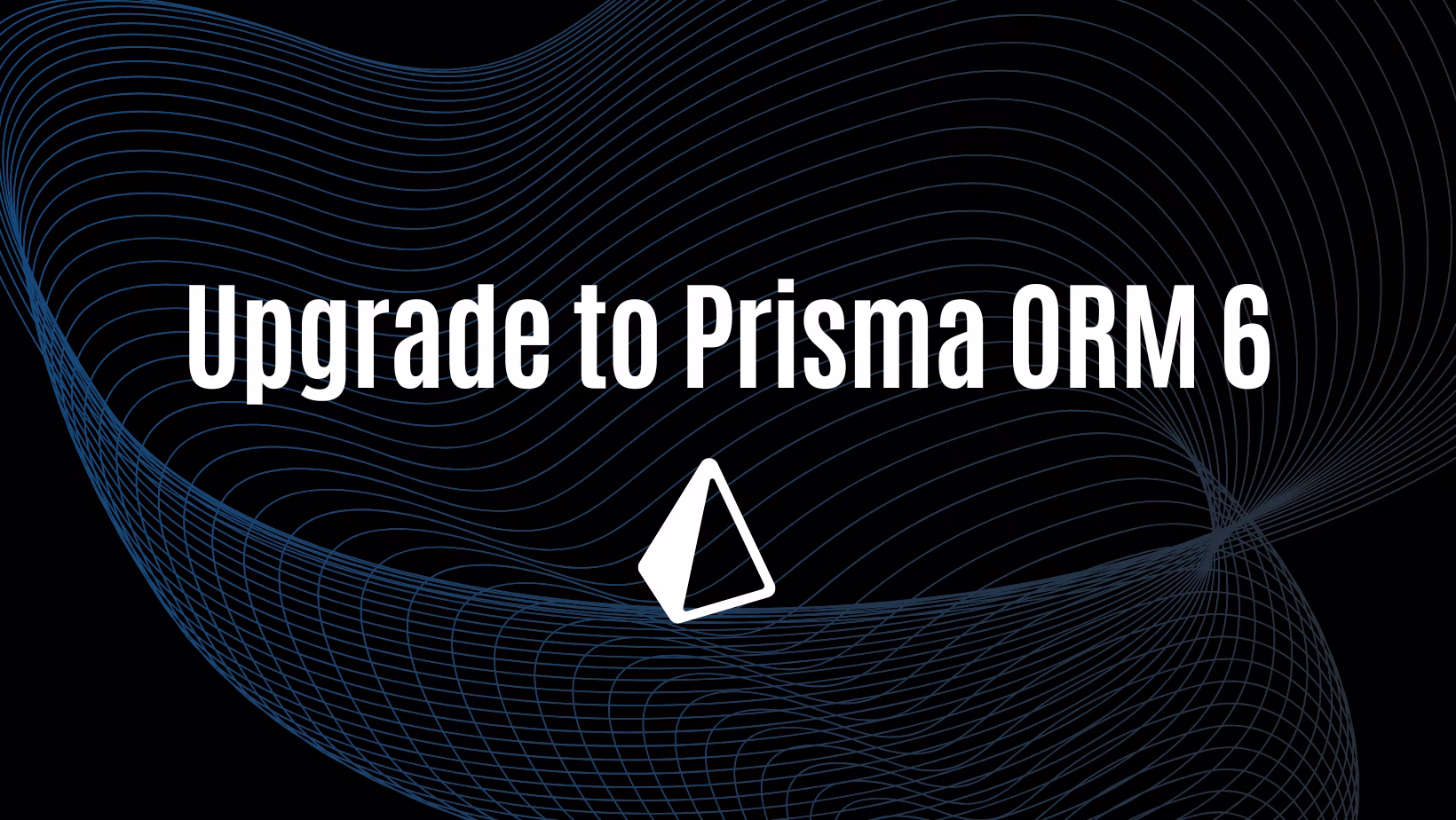 Prisma 6 migration code example with terminal and file structure