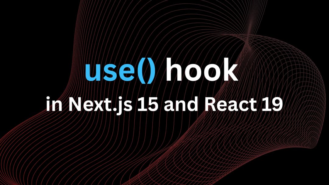 React 19 use hook data fetching
