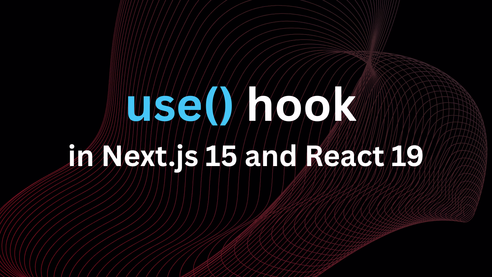 React 19 use hook data fetching