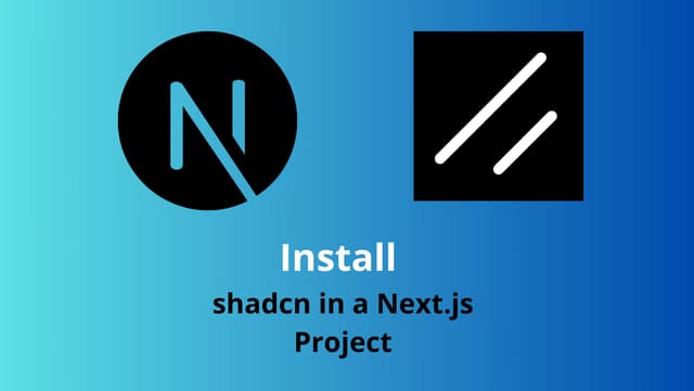 Install shadcn/ui in Next.js